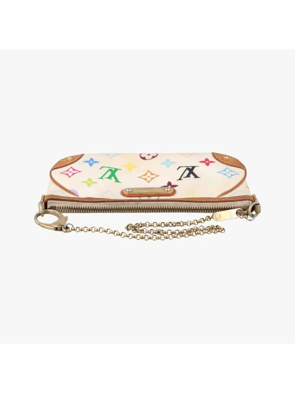 Louis Vuitton Pochette Mirror MM Blanc Monogram Multicolor Handbag